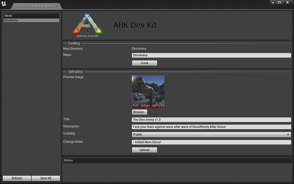 ark latest version of mod content